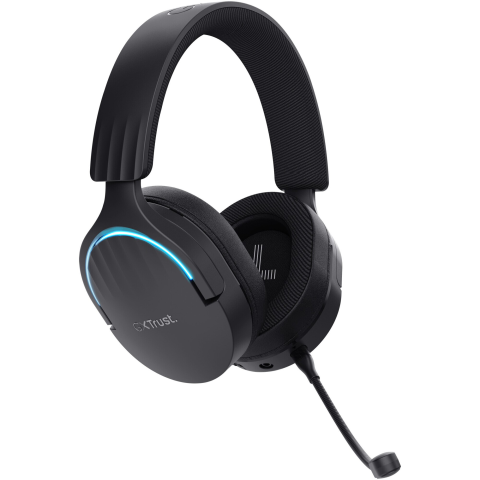 AUDIO, VIDEO SI COMPONENTE PC -RESIGILATE - Casti Gaming Wireless Trust GXT491 FAYZO, headset, 7.1 USB Surround Sound, RGB, autonomie pana la 22 de ore, noise cancelling, microfon, compatibil laptop, PS5, PS4, Negru
