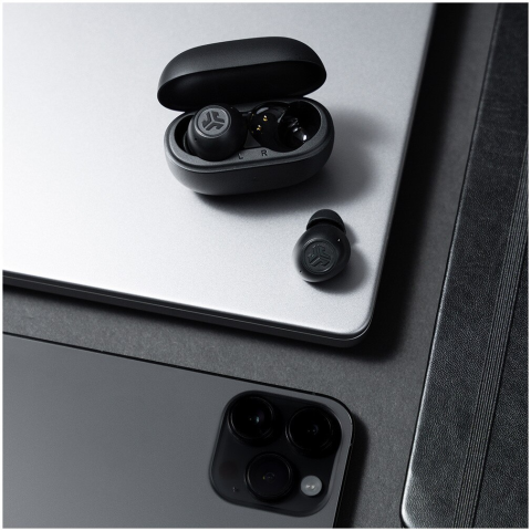 Casti In-Ear JLAB Go Pop ANC, True Wireless, Bluetooth, ANC, Multipoint, Autonomie 24 ore, IP55, Black [1]