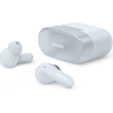 Casti In-Ear PHILIPS TAT2000BL/00, True Wireless, Bluetooth, Multipoint, Autonomie 32 ore, IPX4, Albastru [2]