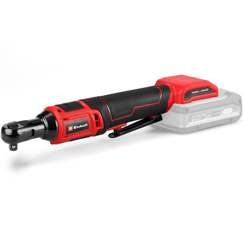 APARATE DE SPALAT CU PRESIUNE - Cheie cu clichet pe acumulator Einhell TE-RW 18/60 Li-Solo Power X-Change, 18V, 60 Nm, mandrina de 3/8", rotire in ambele sensuri, lumina LED, incl. adaptor de 1/2", fara incarcator si acumulator in s