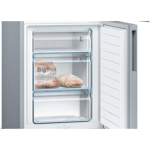 Combina frigorifica Bosch KGV36VLEAS, 308 l, Low Frost, VitaFresh, Raft sticle, Clasa E, H 186 cm, Argintiu [4]