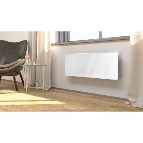 Convector de perete Tesy CCN 06 140 EA Cloud AS W GL , 1400 W, Control internet, FinEco Cloud, Sticla alba [2]