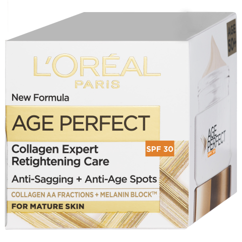 Crema de fata L'Oreal Paris Age Perfect Collagen Expert, 50ml, SPF 30, imbunatateste aspectul pielii, reduce ridurile [1]