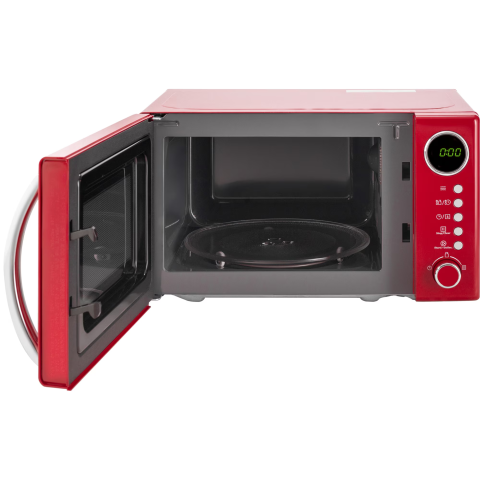 Cuptor cu microunde Daewoo KOR-6S2BR, 20 litri, 700 W, Digital, Rosu [2]