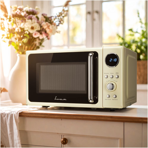 Cuptor cu microunde Fram FMW-MD20DRCR , 20 l , 800 W, Control digital, Afisaj digital, Crem [2]