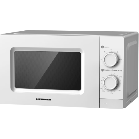 ELECTROCASNICE - RESIGILATE - Cuptor cu microunde Heinner HMW-MD20MWH, 20 l, 700 W, Control mecanic, Alb