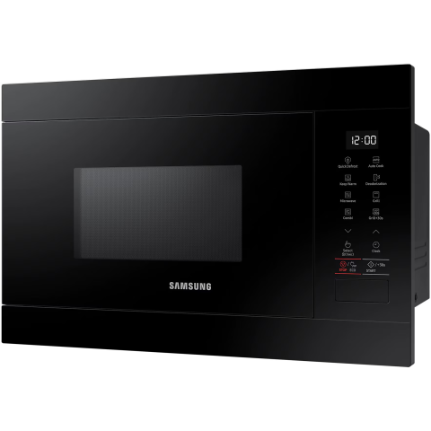 Cuptor cu microunde incorporabil Samsung MG22M8254AK/E2, 22 l, 850 W, Dezghetare rapida, Pastrare la cald, Grill, Mod Eco, Interior ceramic, Negru [1]