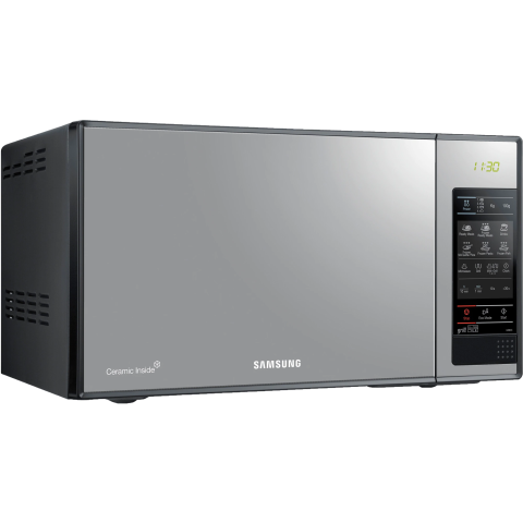 Cuptor cu microunde Samsung GE83X, 23 l, 800 W, Grill, Afisaj digital, Child Lock, Sticla neagra [1]