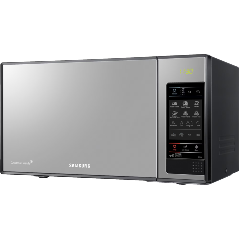 Cuptor cu microunde Samsung GE83X, 23 l, 800 W, Grill, Afisaj digital, Child Lock, Sticla neagra [3]