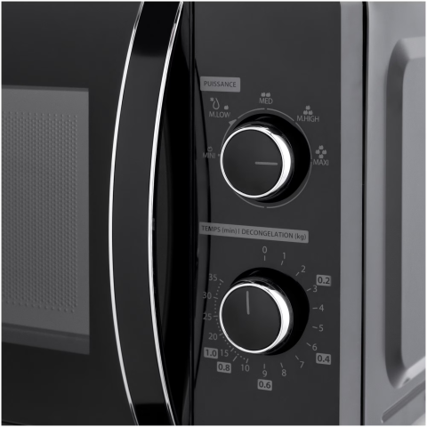 Cuptor cu microunde Toshiba MW-MM20PBK, 20 l, 800 W, Timer, Control mecanic, Iluminare LED, Negru [3]