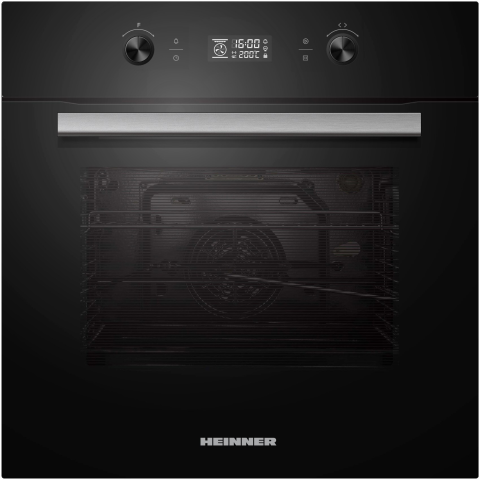 ARAGAZURI SI CUPTOARE ELECTRICE - Cuptor incorporabil Heinner HBO-M709GCDRC-GBK, Electric, 70 l, Autocuratare catalitica, Timer digital, Display touch + butoane, Grill, Iluminare, Blocare display, Butoane retractabile, Clasa A, Sticla