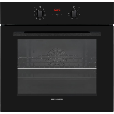 ELECTROCASNICE - RESIGILATE - Cuptor incorporabil Heinner HBO-V659GCDRC-GBK, 69 l, 9 functii, Clasa A, Multifunctional, Grill, Ventilatie, Timer, Display touch, Perete catalitic, Sticla neagra