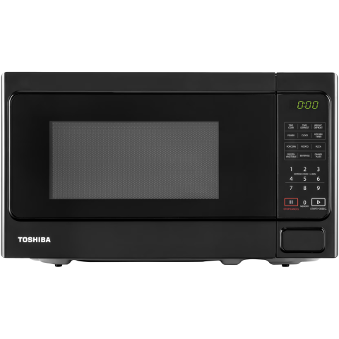 ELECTROCASNICE - RESIGILATE - Cuptor microunde Toshiba MM-EM20PBK, 20 l, 800 W, Control Digital, Timer, Afisare ceas, iluminare LED, Functie blocare copii, Negru
