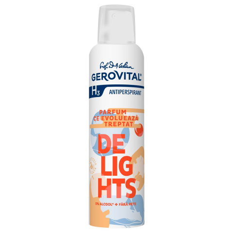 COSMETICE SI DEODORANTI - Deodorant Antiperspirant Delights, Gerovital, 150 ml