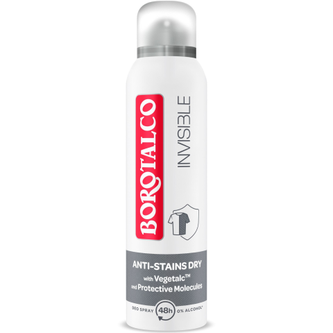 CURATENIE SI INGRIJIRE - Deodorant Spray Antiperspirant Borotalco Invisible Clasic Grey, 150 ml