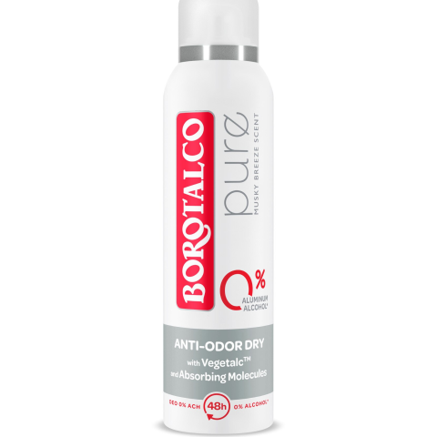 CURATENIE SI INGRIJIRE - Deodorant Spray Borotalco Pure Grey, 0% saruri de aluminiu, 150 ml