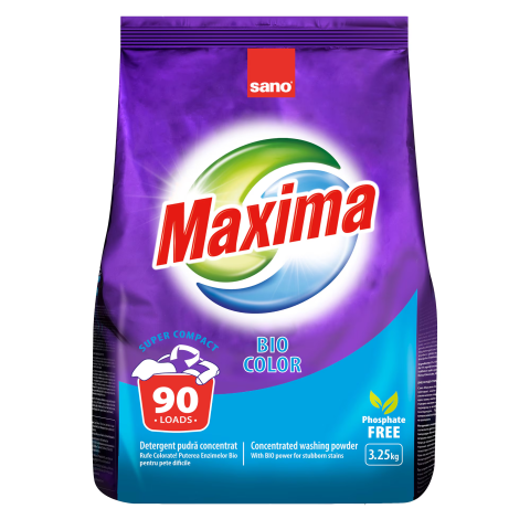 Detergent rufe - Detergent automat Sano Maxima Biocolor, 3.25 kg