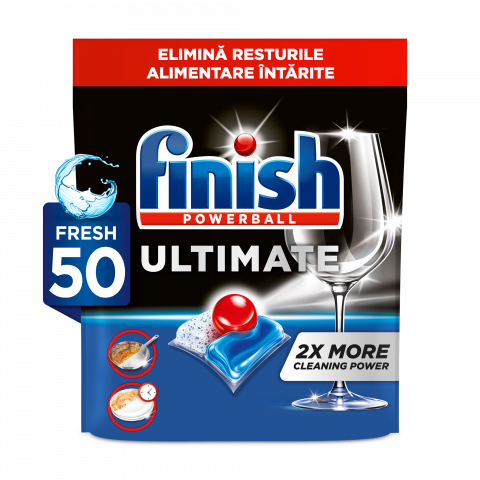 Detergent Vase - Detergent capsule pentru masina de spalat vase Finish Ultimate All in 1, 50 buc