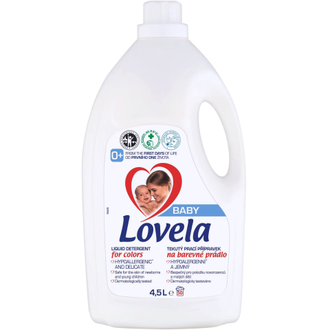 DETERGENT SI BALSAM DE RUFE - Detergent lichid Lovela Baby, pentru rufe colorate, 50 spalari, 4.5L