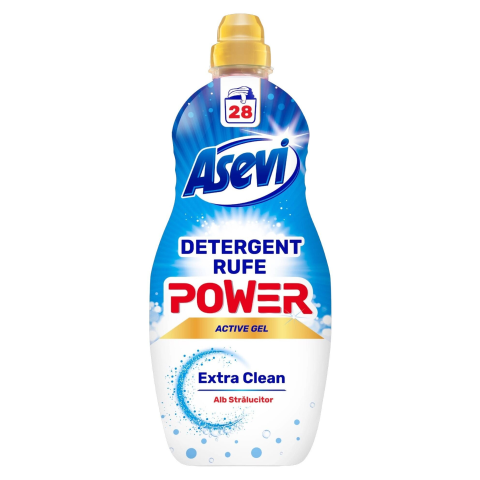 CURATENIE SI INGRIJIRE - Detergent lichid rufe Asevi Power Active Gel Extra Clean, 28 spalari, 1.4L