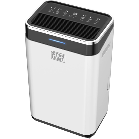 Dezumidificator Star-Light DHO-2037W, 20L/24h, 180 m³/ora, Rezervor 6.5L, Display LED, Control Touch, Child-lock, Functie Uscare Haine, Anti-inghet, Timer, Alb [1]