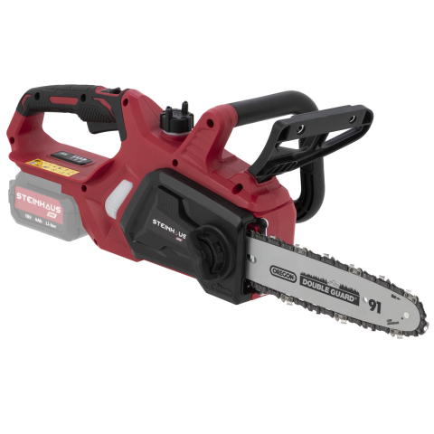 FIERASTRAIE SI POLIZOARE UNGHIULARE - Drujba (fierastrau electric) cu lant pe acumulator, Steinhaus ONE 18V, PRO-ONE-CS, lungime lama 25 cm, pas lant 3/8, viteza lant 5.6 m/s, lama si lant Oregon, fara acumulator/incarcator (RESIGILAT)