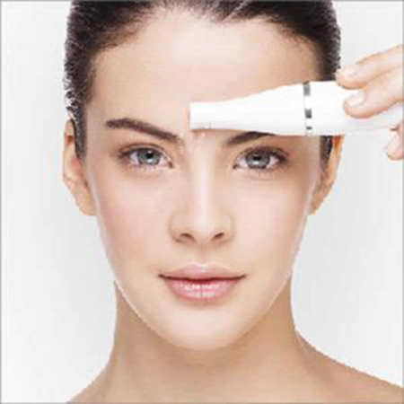 Epilator facial Braun SE810 Face, 10 prinderi, Perie curatare cu micro-oscilatii, Alb [2]