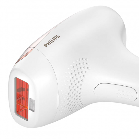 Epilator IPL Philips Lumea SC1998/00, 250.000 impulsuri, Senzor nuanta piele, accesoriu fata, corp si inghinal, utilizare cu fir, husa, Roz/Alb [5]