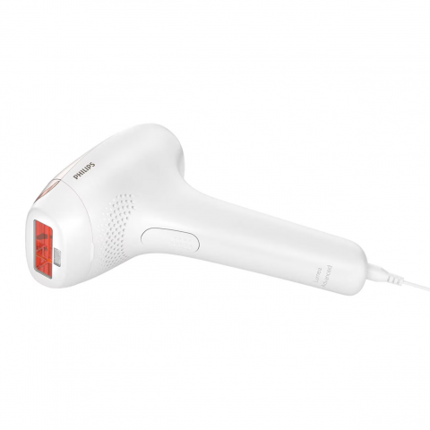 Epilator IPL Philips Lumea SC1998/00, 250.000 impulsuri, Senzor nuanta piele, accesoriu fata, corp si inghinal, utilizare cu fir, husa, Roz/Alb [2]