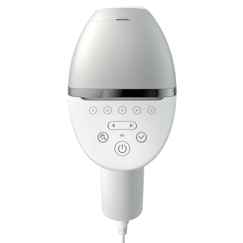 Epilator IPL Philips Lumea Seria 8000 BRI940/00, Senzor Smartskin, tehnologie SenseIQ, conectare la aplicatie, utilizare cu fir, 450.000 impusuri, accesoriu corp, Alb/Argintiu [2]