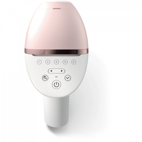 Epilator IPL Philips Lumea Seria 9900 BRI950/01, senzor SmartSkin, conectare la aplicatia cu functia Skin AI, utilizare cu sau fara fir, 450.000 impusuri, accesorii: fata, corp, Rose Gold/Alb [3]