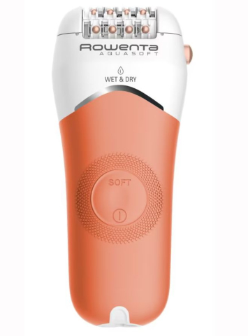 Epilator Rowenta AquaSoft EP4920F0, 4.5W, 40 min autonomie, Wet&Dry, 4 accesorii, Skin Respect technology [1]
