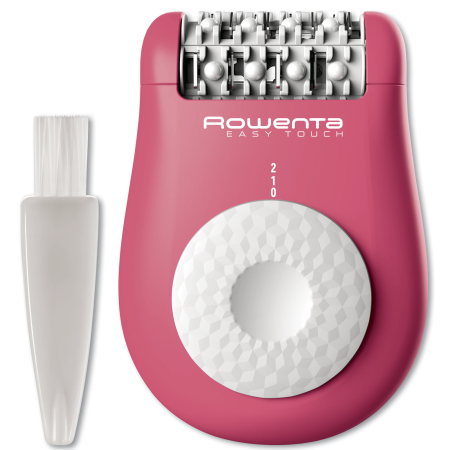 Epilator Clasic - Epilator Rowenta Easy Touch EP1110F1, 2 trepte de viteza, 24 pensete, 4.8 W, sistem de masaj cu bile, roz