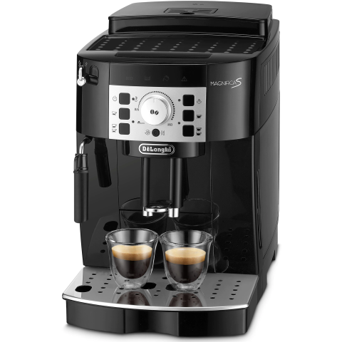 ESPRESSOARE SI CAFETIERE - RESIGILATE - Espressor automat De’Longhi Magnifica S ECAM22.112.B, 4 bauturi, Sistem de spumare manual, rasnita integrata cu 13 setari 1450W, 15 bar, Negru