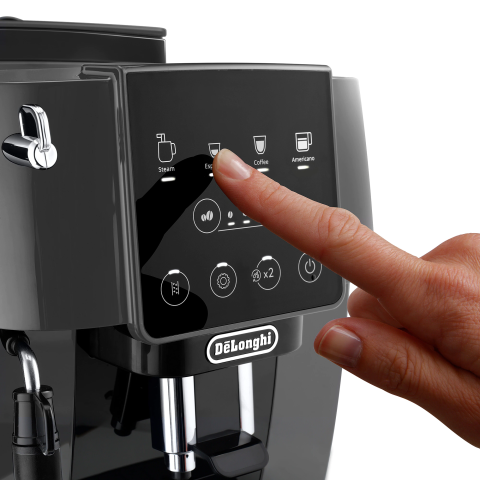 Espressor automat De’Longhi Magnifica Start ECAM 220.22.GB, 1450 W, 5 tipuri de bauturi, 15 bari, Sistem de spumare manual, Negru/gri [2]