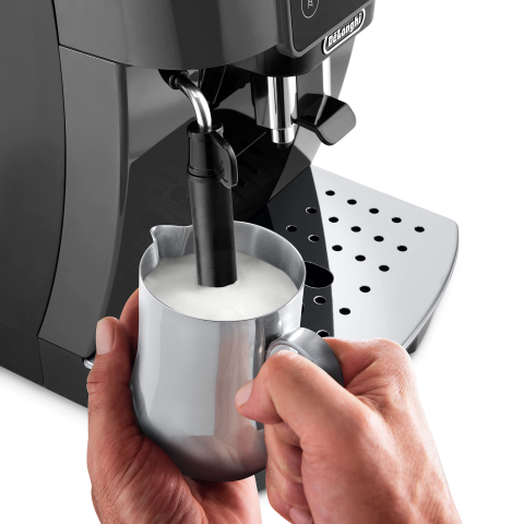 Espressor automat De’Longhi Magnifica Start ECAM 220.22.GB, 1450 W, 5 tipuri de bauturi, 15 bari, Sistem de spumare manual, Negru/gri [4]