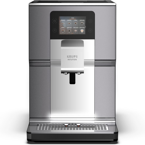 Espressor automat Krups Intuition Preference+ EA875E10, 1450W, Accesoriu pentru spumarea laptelui, 15 bauturi, Ecran tactil, Tehnologie Quattro Force, Retete favorite, Argintiu [3]
