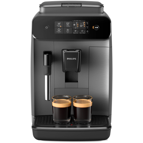 ESPRESSOARE SI CAFETIERE - RESIGILATE - Espressor automat Philips seria 800 EP0824/00, sistem clasic de spumare a laptelui, 2 varietati de cafea, rasnita ceramica, display intuitiv, posibilitate de ajustare a tariei si a cantitatii de cafea