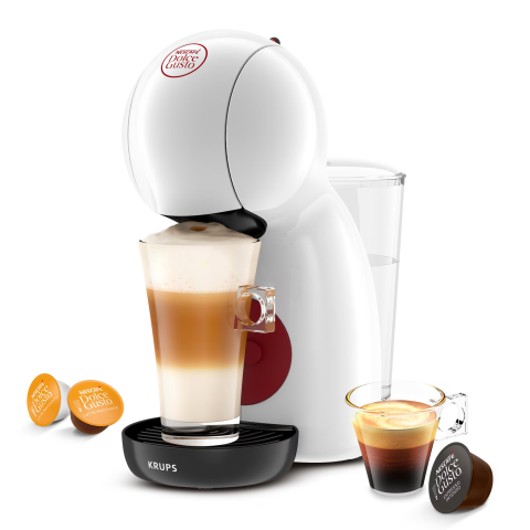 ESPRESSOARE SI CAFETIERE - RESIGILATE - Espressor KRUPS cu capsule NESCAFÉ® Dolce Gusto® Piccolo XS KP1A3110, 1600 W, 15 bari presiune, capacitate rezervor 0.8 L, functie Eco, alb & rosu