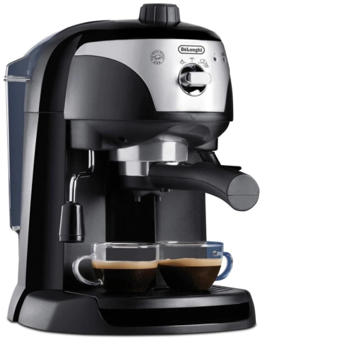 Espressor manual De'Longhi EC221.B, 15 bari, 1 l, Dispozitiv spumare, Sistem cappuccino, Oprire automata, Negru gri [1]