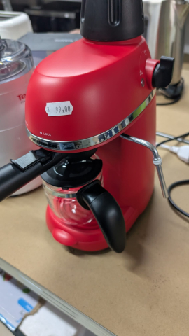 Espressor manual Heinner Kopy 350RD HEM-350RD, 800W, 3.5 bar, capacitate rezervor 0.24l, optiuni preparare: espresso si cappuccino, Rosu [2]