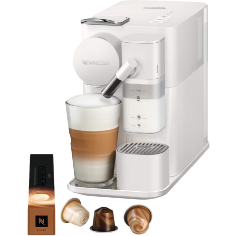 ESPRESSOARE SI CAFETIERE - RESIGILATE - Espressor Nespresso by De’Longhi Lattissima One Evolution EN510.W, 19 bari, 1450 W, Alb, set capsule degustare inclus