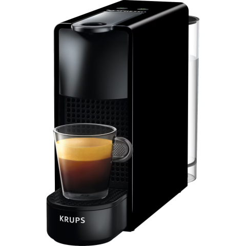 ESPRESSOARE SI CAFETIERE - RESIGILATE - Espressor Nespresso by Krups Essenza Mini XN110810, 1260W, 19 Bar, 0.6L, Negru, set capsule degustare inclus