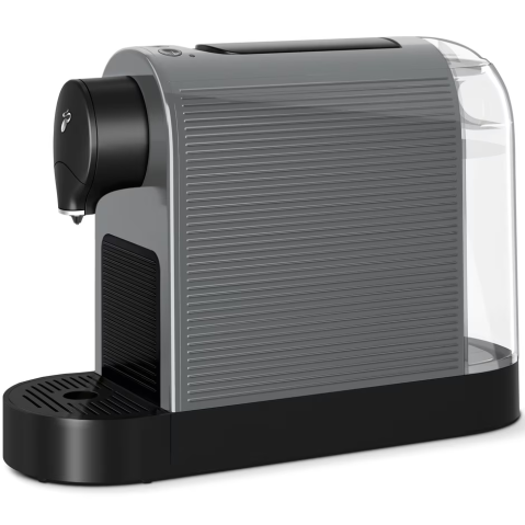 ESPRESSOARE SI CAFETIERE - RESIGILATE - Espressor Tchibo Cafissimo Pure Plus 681006, 1250 W, 800 ml, 15 bari, Espresso, Caffe Crema, Cafea Lunga, sertar capsule, gri