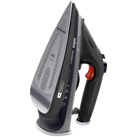 Fier de calcat Braun FreeStyle 5 SI5088BK, 2800W, jet de abur 220g/min, abur variabil 0-50 g/min, talpa EloxalPlus, rezervor 300 ml, tehnologie FreeGlide, oprire automata, sistem antipicurare, negru [2]