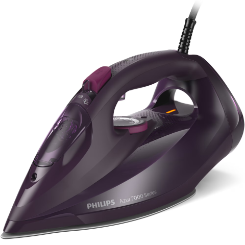 FIARE SI STATII DE CALCAT - Fier de calcat Philips Azur DST7061/30, 3000W, debit de abur de 55g/min si jet de abur de 250 g, talpa SteamGlide Elite, rezervor de 300ml si sistem de curatare automata cu rezervor integrat pentru ca