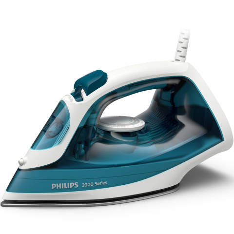 FIARE SI STATII DE CALCAT - Fier de calcat Philips DST2020/90 Seria 2000, 2000W (240V), debit de abur 25g/min si jet de abur 110g/min, 4 setari de abur, talpa ceramica, sistem anti-picurare, Calc Clean, capacitate rezervor 250ml