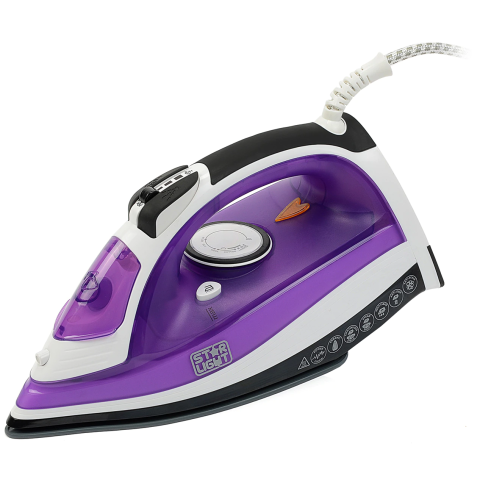 ELECTROCASNICE - RESIGILATE - Fier de calcat Star-Light Easy SIA-2230, Talpa ceramica, 2200 W, 0.30 l, 1.9 m, Alb/Mov