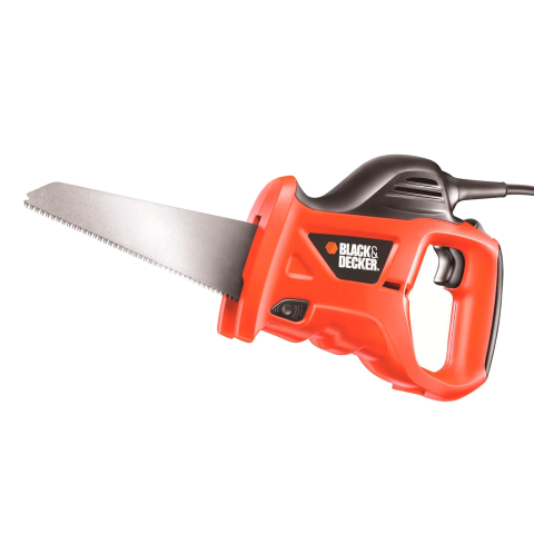 FIERASTRAIE SI POLIZOARE UNGHIULARE - Fierastrau electric de mana Black & Decker KS880EC, 400 W, 230 V, 0-4600 curse pe minut, lungime panza 23.9 cm, lungime cursa 10mm, include 1 panza, lungime cablu 3m, pentru taiere lemn, plastic si me