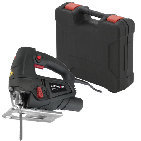 Scule electrice & Unelte - Fierastrau pendular Steinhaus PRO-JS710, 710W, 3000 RPM + Sina de ghidaj, 2 lame, Cutie de plastic